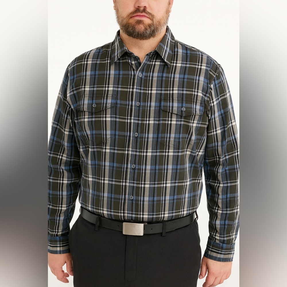 Wrangler Mens Plaid Shirt Size 2XL